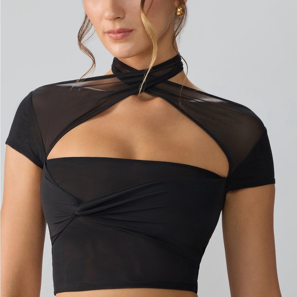 Oh Polly Black Crop Top
